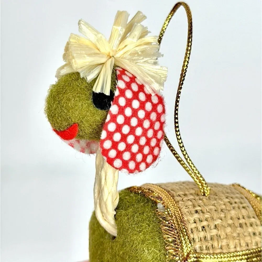 Felt Little Sheep Vintage Christmas Ornaments Japan